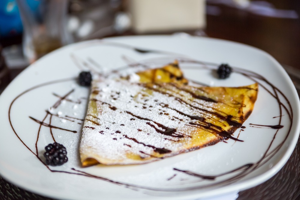crepe con chocolate